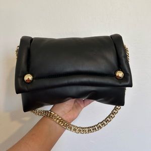 Zara Black puffy handbag